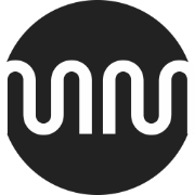 logo of Max Monis's personal website, featuring stylized initials 'MM' in black and white